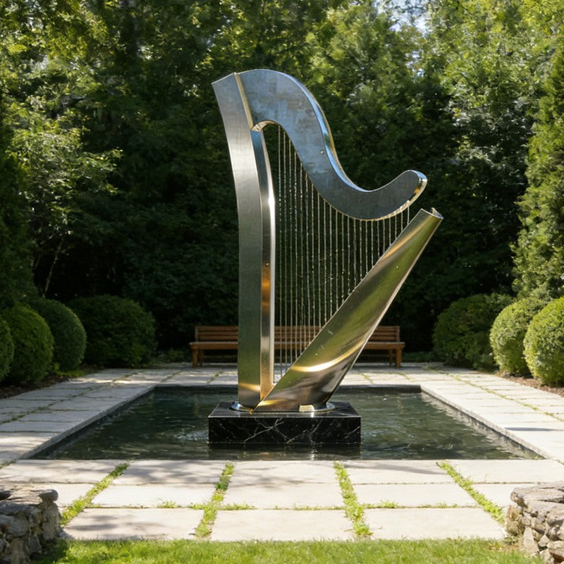 Abstract Flame Stainless Steel Sculpture