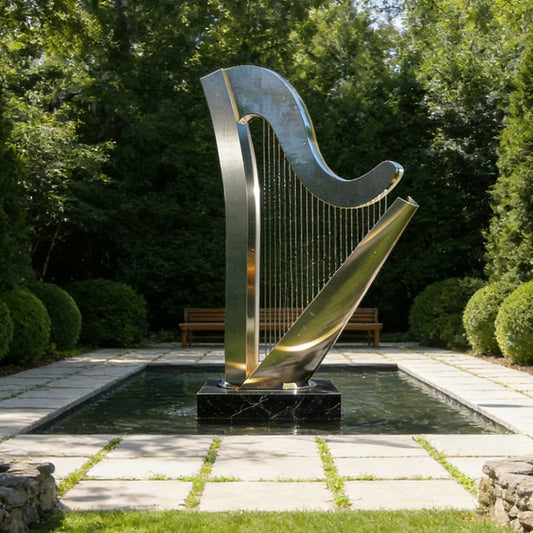 Abstract Flame Stainless Steel Sculpture