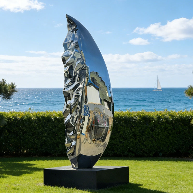 Abstract Leaf Stainless Steel Sculpture EFS-47