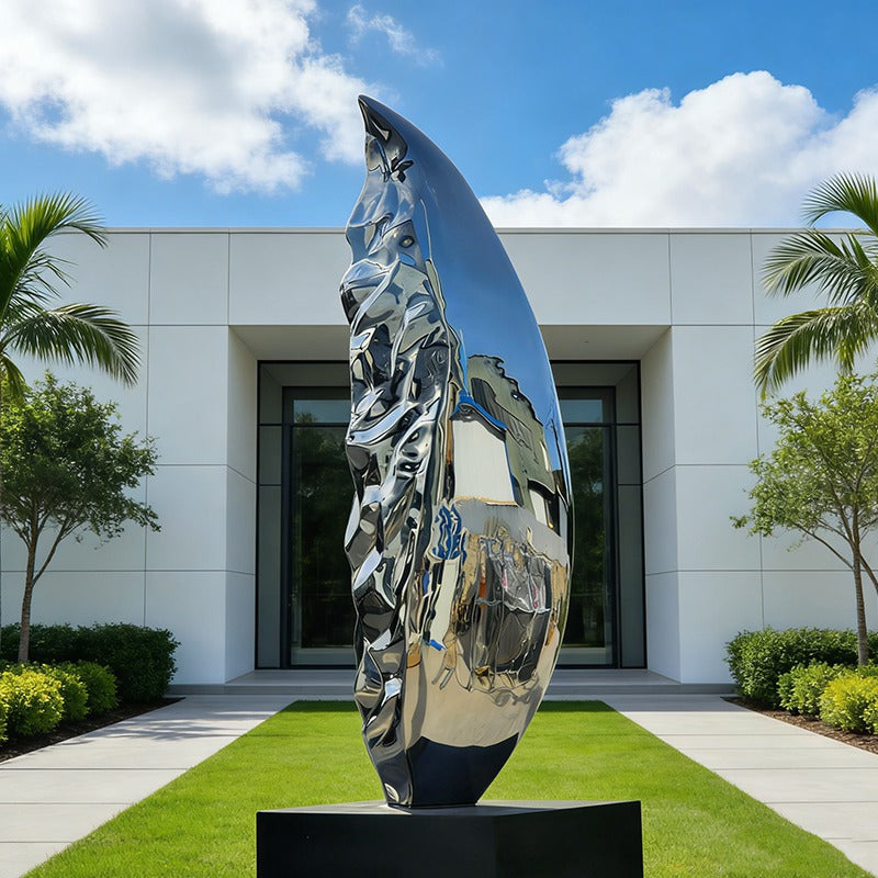 Abstract Leaf Stainless Steel Sculpture EFS-47