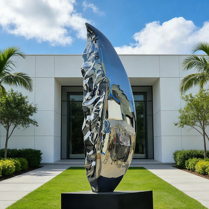 Abstract Leaf Stainless Steel Sculpture EFS-47