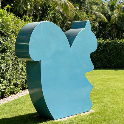 Abstract Modern Metal Squirrel Sculpture for Outdoor & Park