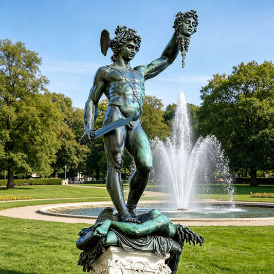 Bronze Perseus with the Head of Medusa Statue Replica