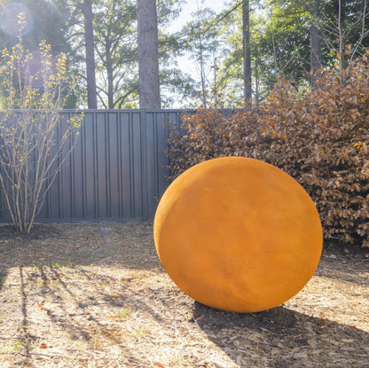 Outdoor Corten Steel Sphere Sculpture