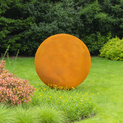 Outdoor Corten Steel Sphere Sculpture