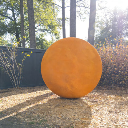 Outdoor Corten Steel Sphere Sculpture