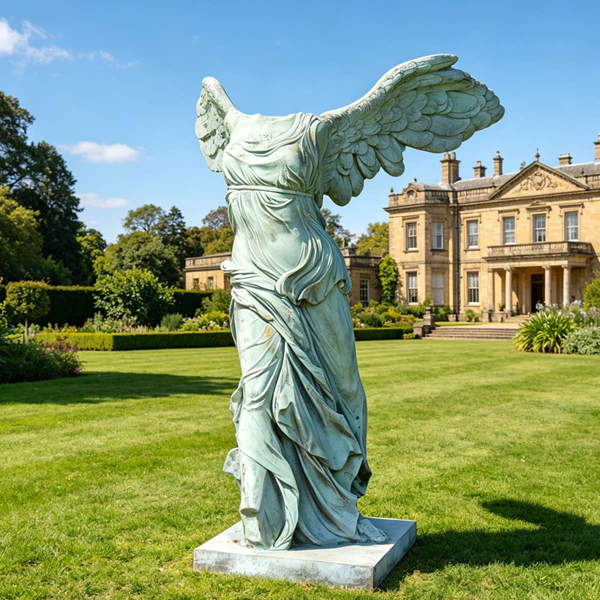 Life Size Bronze Victory Goddess Sculpture