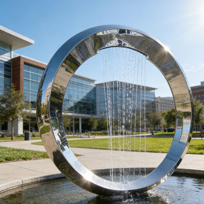 ring fountain sculpture