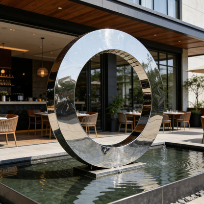 ring fountain sculpture