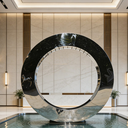 ring fountain sculpture