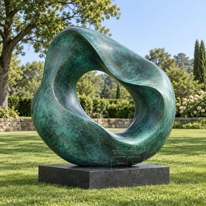 Modern Bronze Abstract Hollow Sculpture for Villa Garden & Courtyard