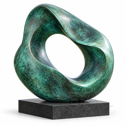 Modern Bronze Abstract Hollow Sculpture for Villa Garden & Courtyard