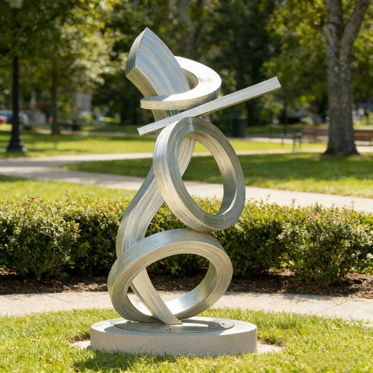 Outdoor Garden Art Stainless Steel Abstract Sculpture for Sale EFS-33