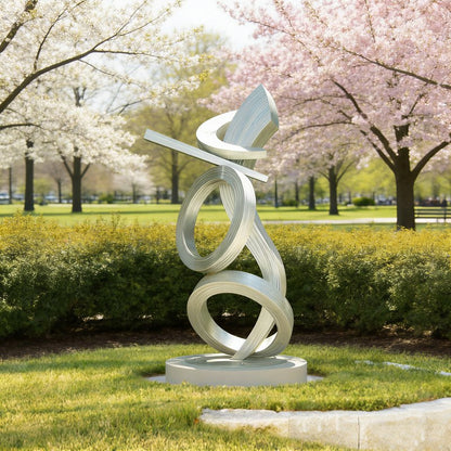 Outdoor Garden Art Stainless Steel Abstract Sculpture for Sale EFS-33
