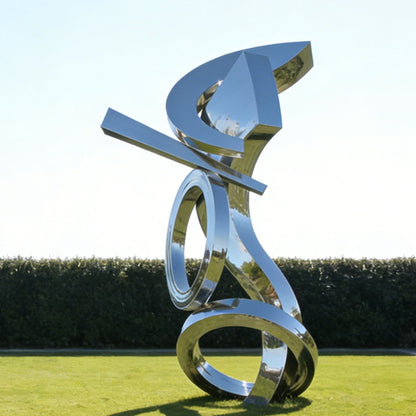 Outdoor Garden Art Stainless Steel Abstract Sculpture for Sale EFS-33