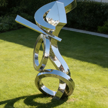 Outdoor Garden Art Stainless Steel Abstract Sculpture for Sale EFS-33