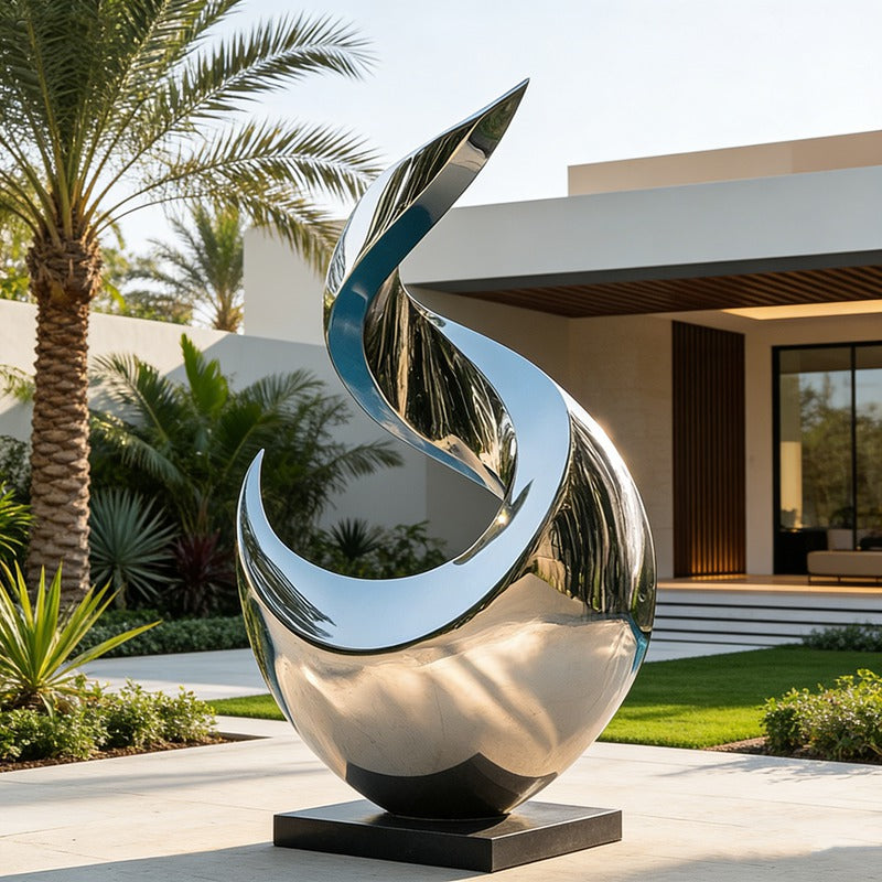 Stainless Steel Modern Art Rising Sculpture EFS-74
