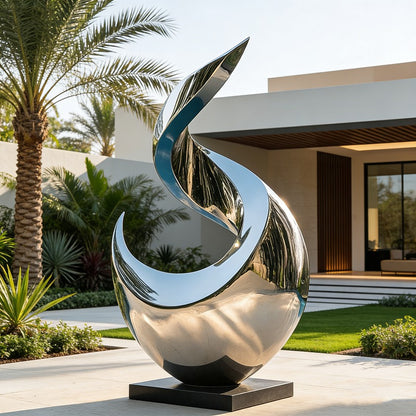 Stainless Steel Modern Art Rising Sculpture EFS-74