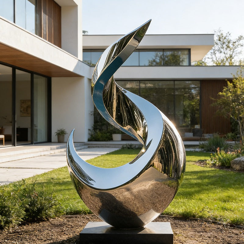 Stainless Steel Modern Art Rising Sculpture EFS-74