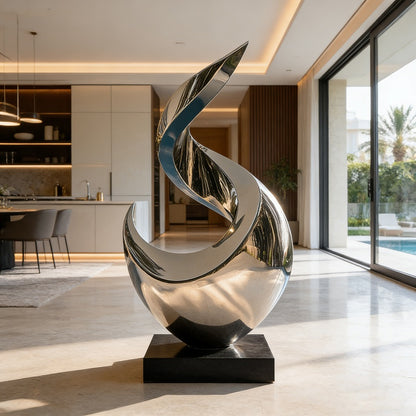 Stainless Steel Modern Art Rising Sculpture EFS-74
