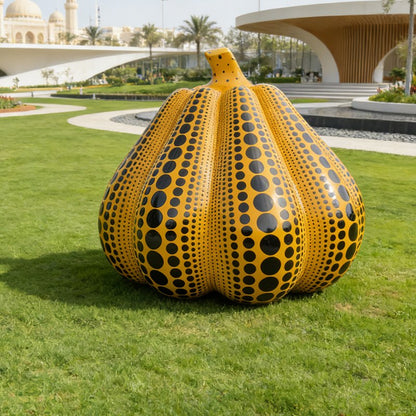 Stainless Steel Modern Pumpkin Sculpture EFS-76