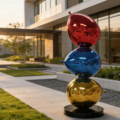 stacked balloon sculpture