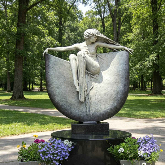 Bronze Serene Woman Sculpture