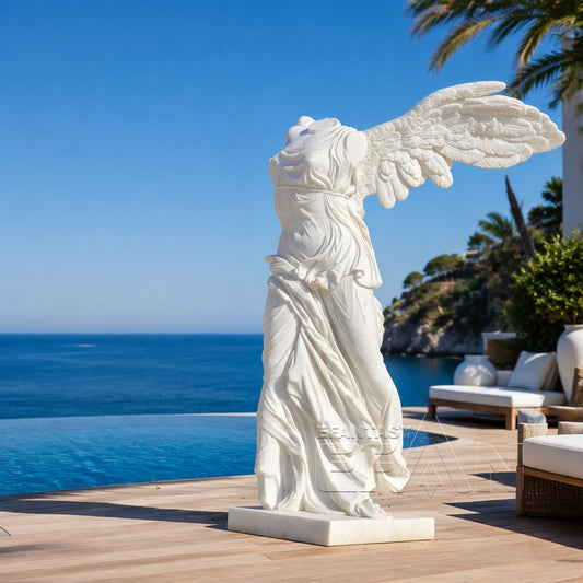 Winged Victory Marble Statue Nike of Samothrace Replica