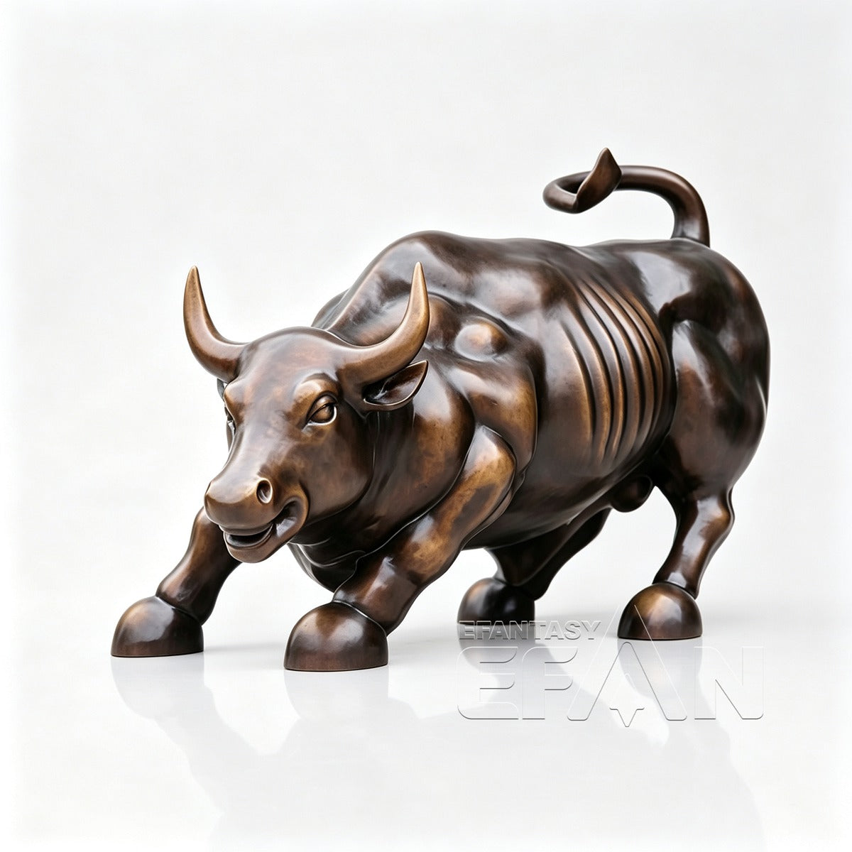 Bronze Wall Street Bull Statue Charging Bull Replica