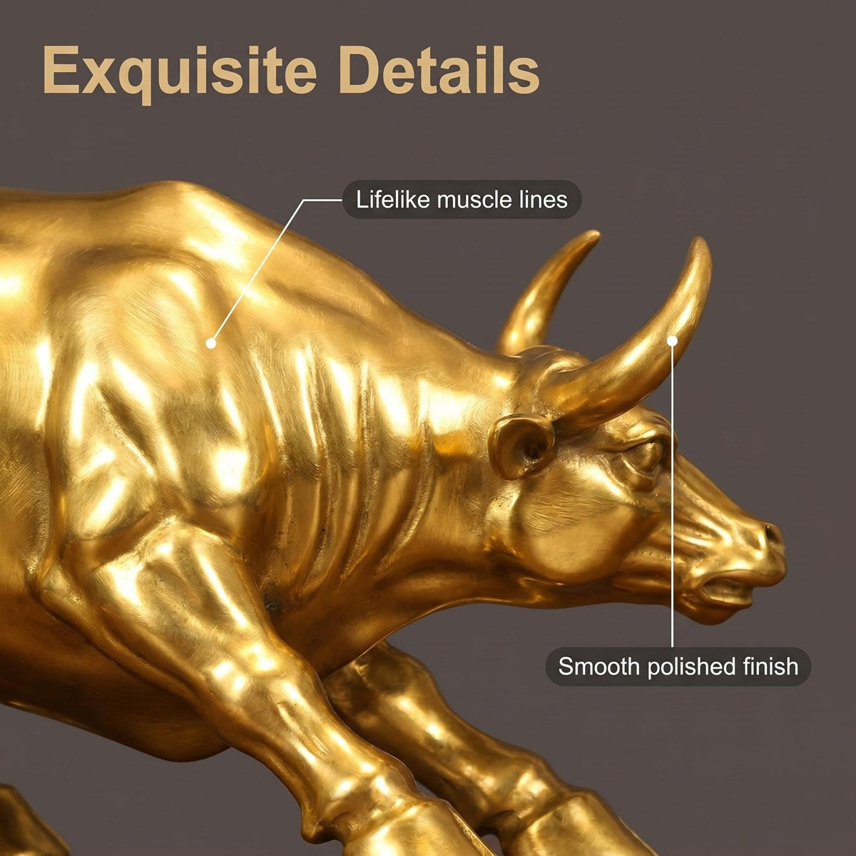 Bronze Wall Street Bull Statue Charging Bull Replica