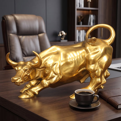 Bronze Wall Street Bull Statue Charging Bull Replica