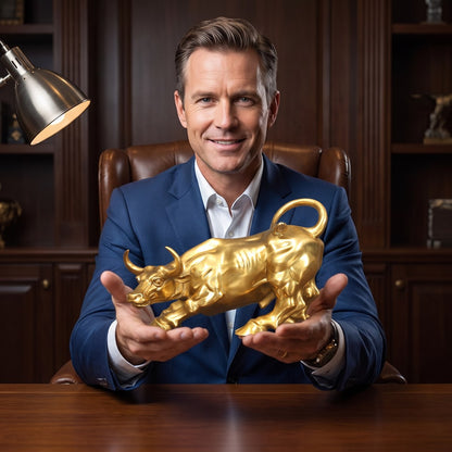 Bronze Wall Street Bull Statue Charging Bull Replica