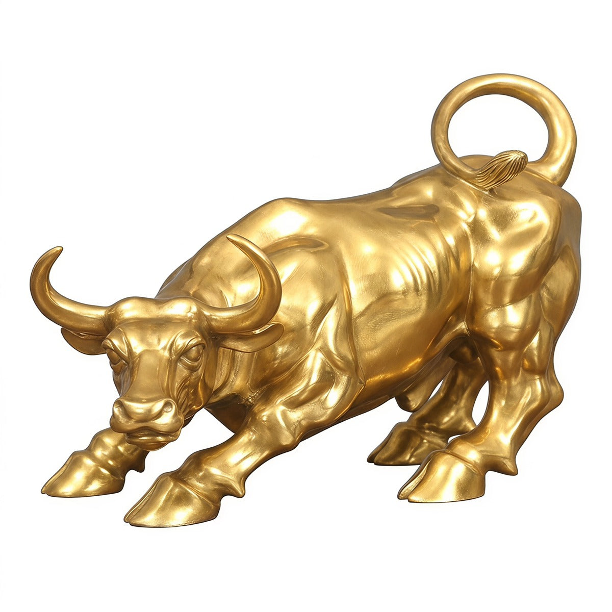 Bronze Wall Street Bull Statue Charging Bull Replica