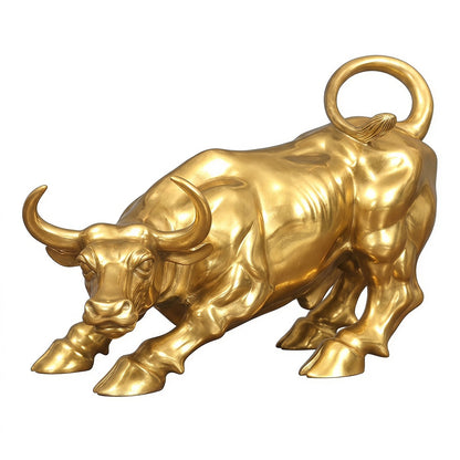 Bronze Wall Street Bull Statue Charging Bull Replica