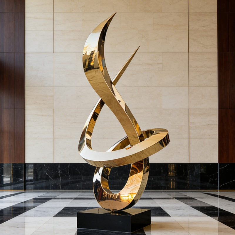 Abstract Stainless Steel Growth Sculpture CSS-014