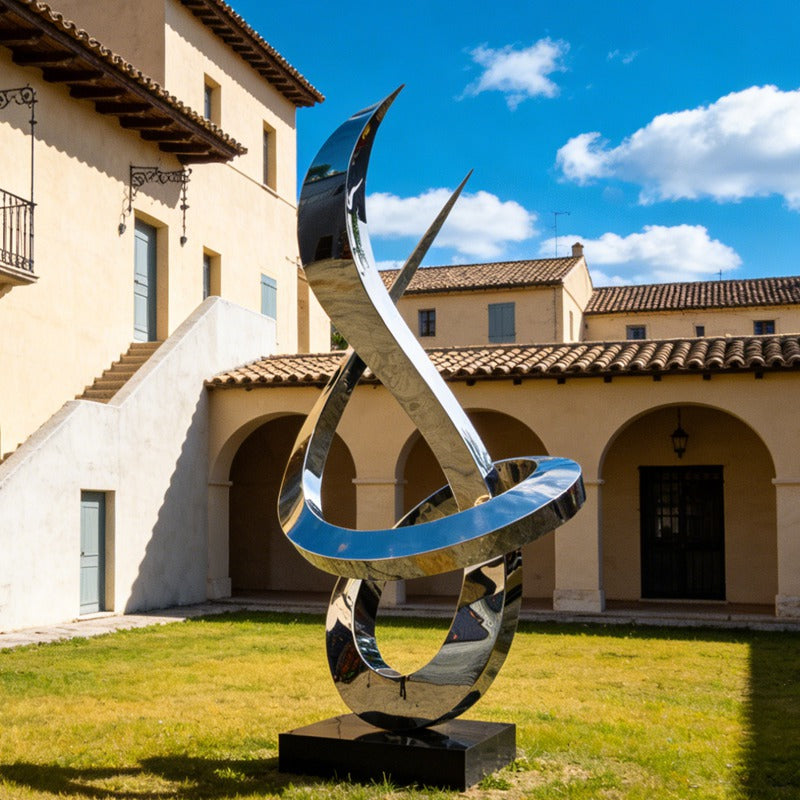 Abstract Stainless Steel Growth Sculpture CSS-014