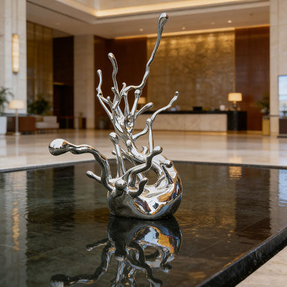 Stainless Steel Wave Splash Sculpture